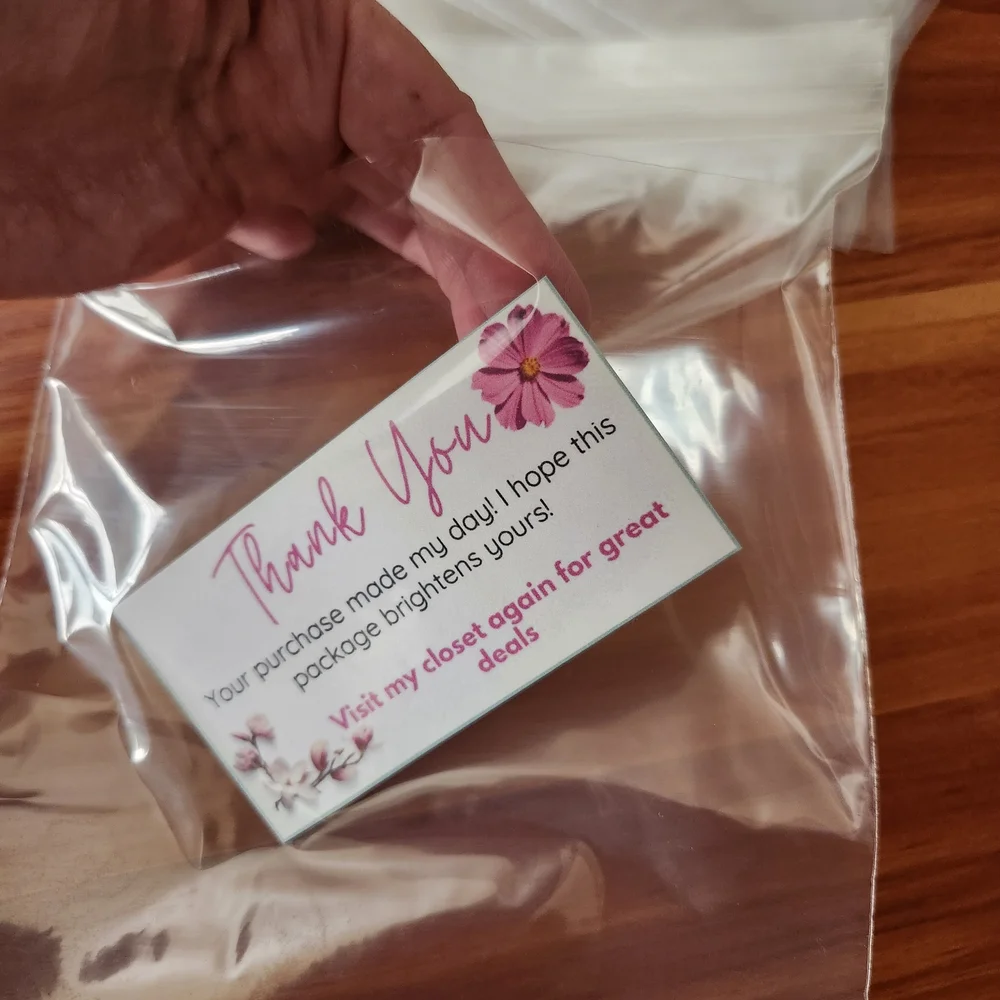 20 Clear Plastic Zip Top Reusable Shipping or Dust Bags
